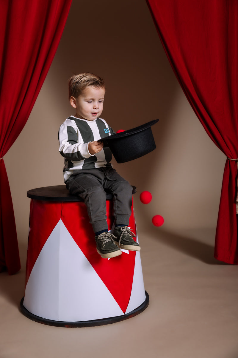 Sweater gestreept | AOP Dark Green Stripe