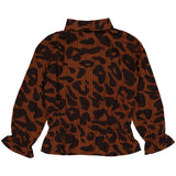 BLOUSE | AOP Brown Animal