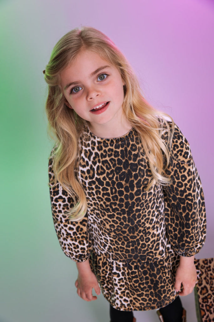 DRESS | AOP Brown Animal Dress