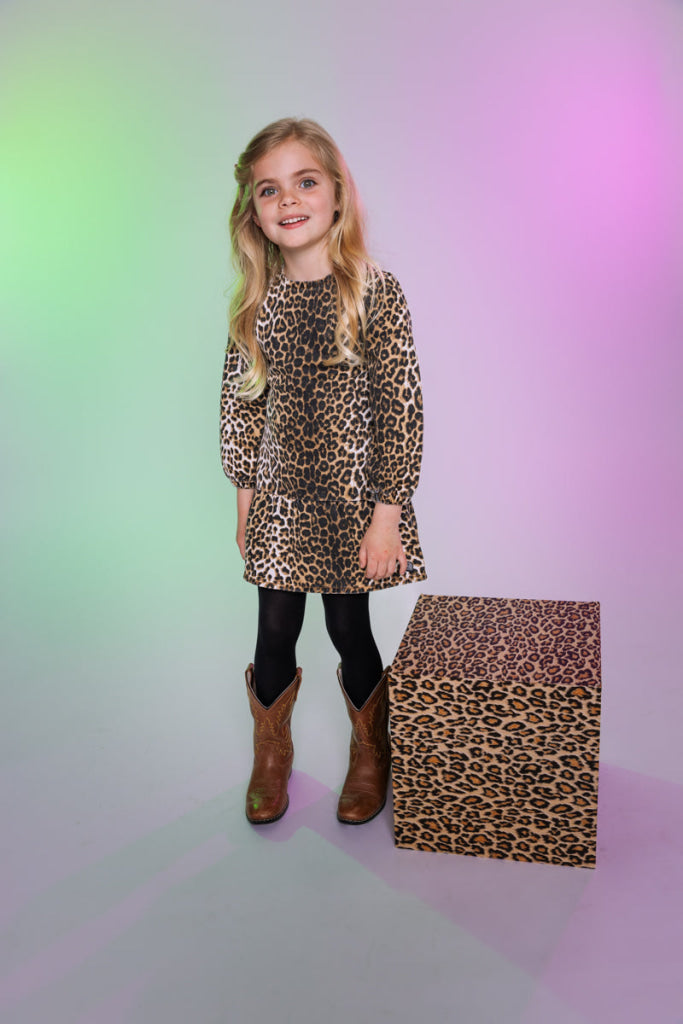 DRESS | AOP Brown Animal Dress