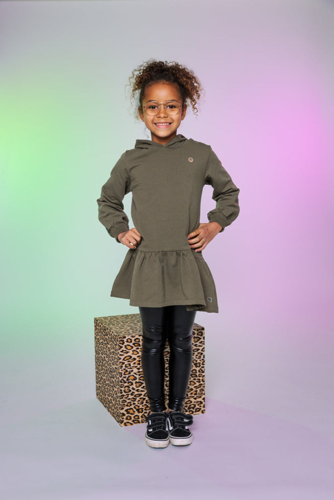 Jurk legergroen | Army Green Dress