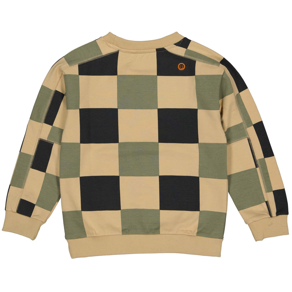 Sweater | Aop Sand Check Sweater